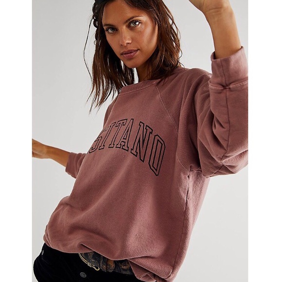 free people x retrobrand positano sweatshirt - Picture 4 of 9
